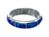 Genuine Sterling Silver Zuni Blue Opal Ring Size 7-3/4 AX130092